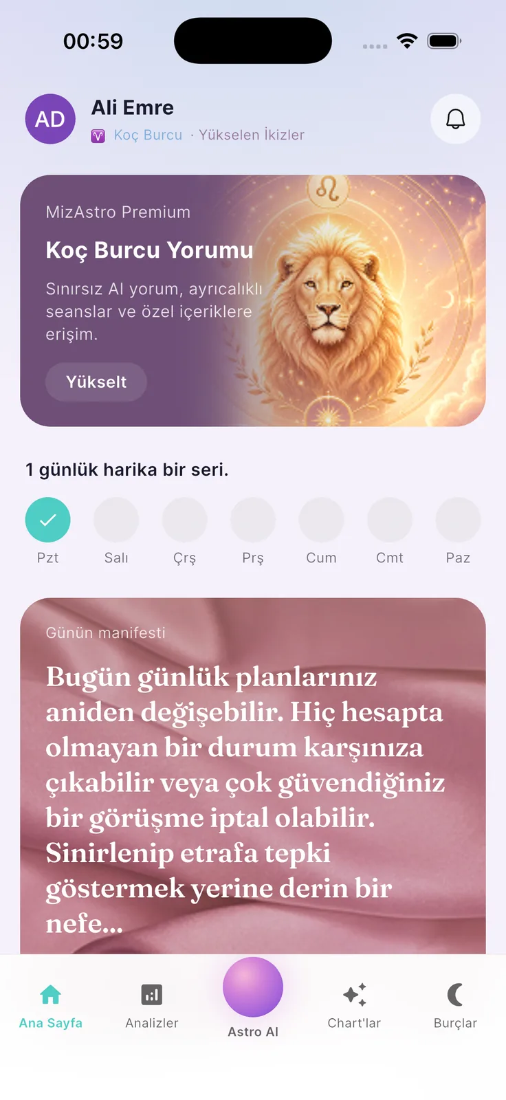 AstroAI ekran görüntüsü